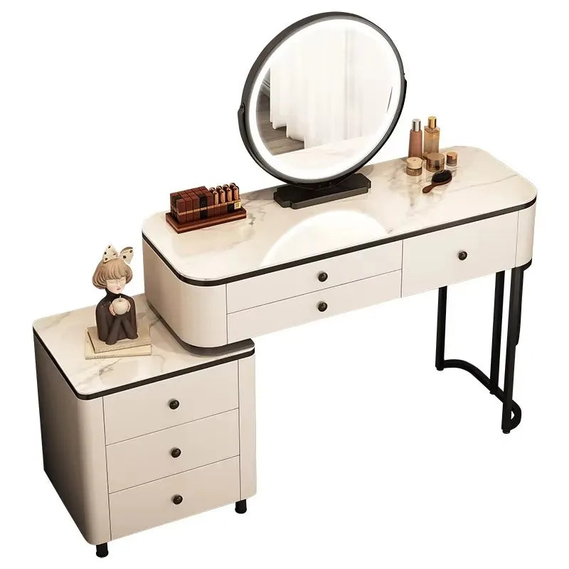 Luxury Vanity Table with Mirror & Drawers – Modern Classic Makeup Desk