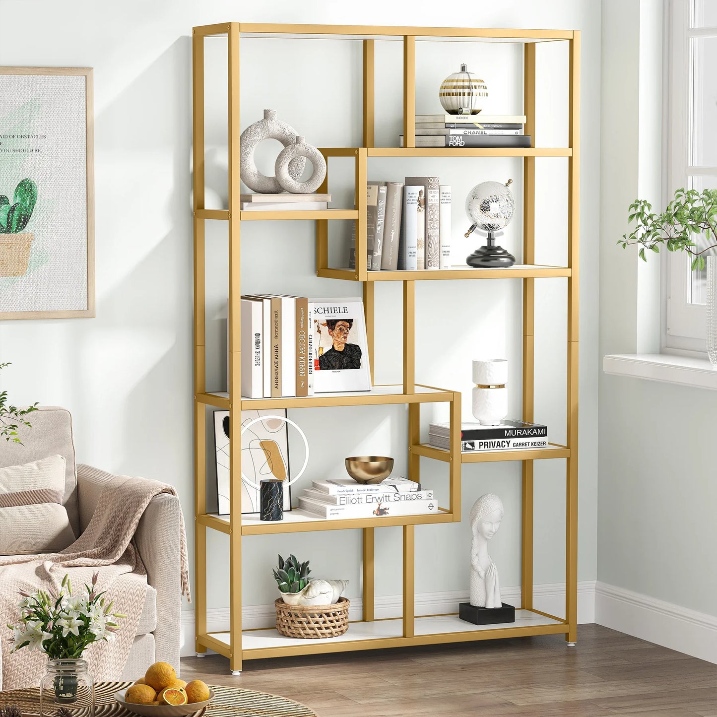 Faux Marble Display Shelf