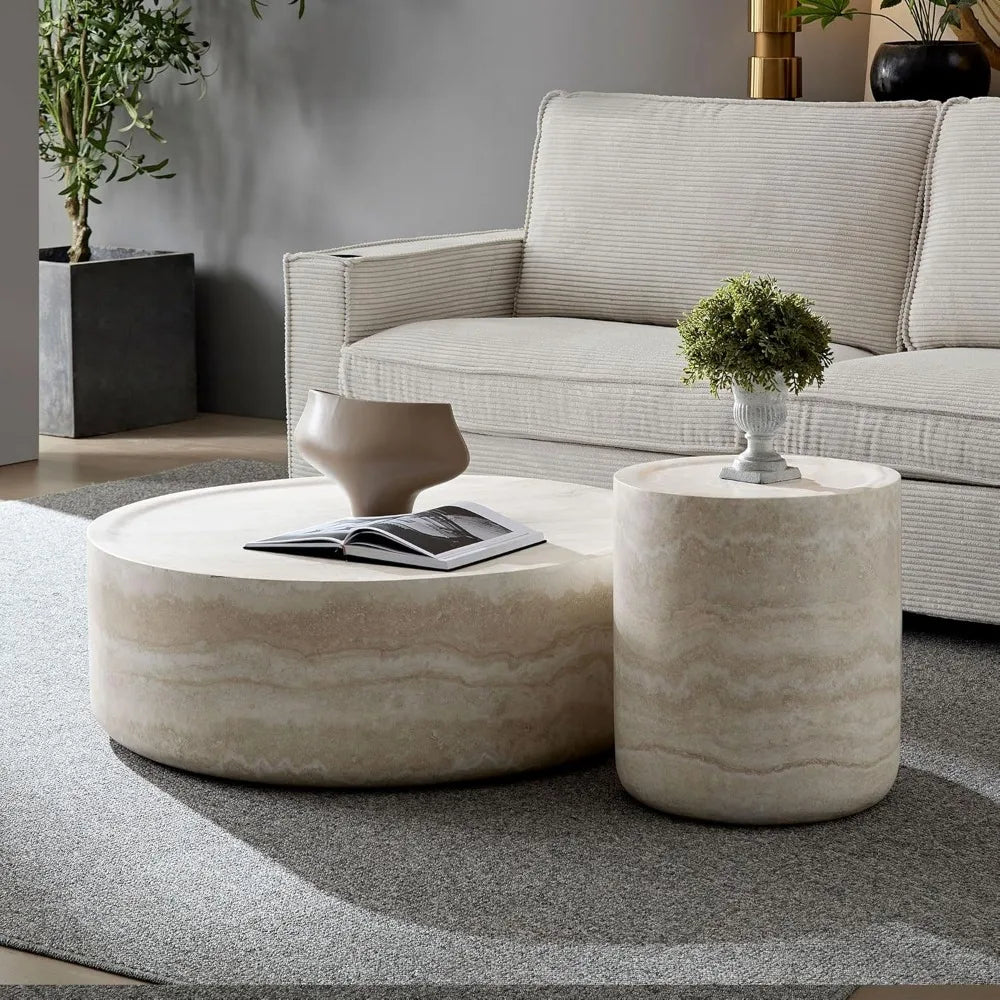 Round Drum Coffee Table