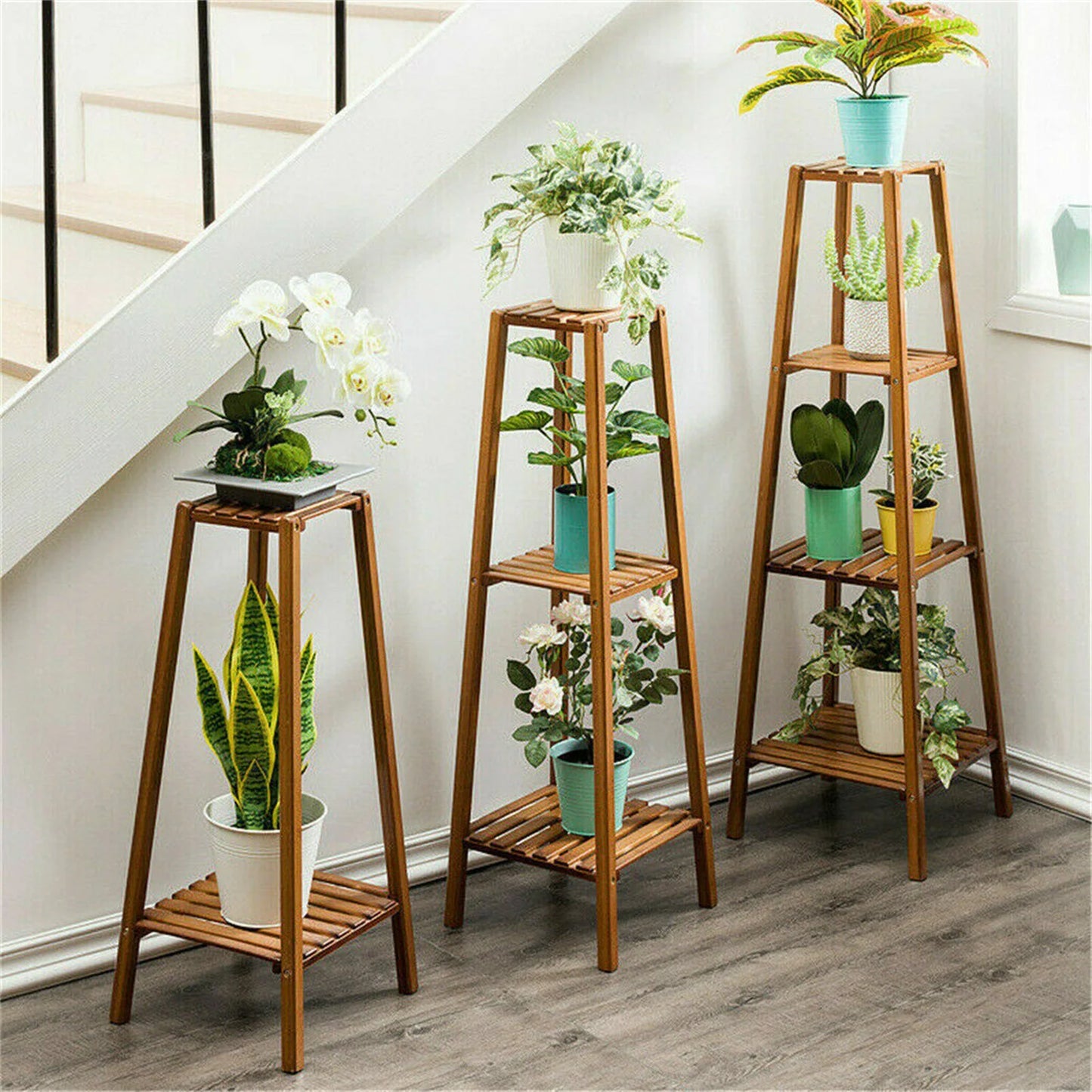 Tall Bamboo Plant Stand