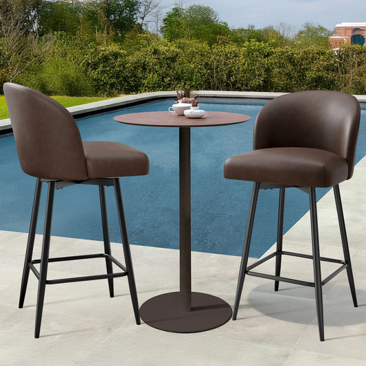 360° Swivel Barstools with Metal Legs