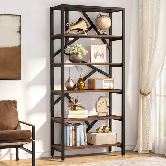 Industrial 5-Tier Bookcase