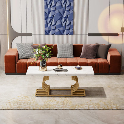 Faux Marble Coffee Table