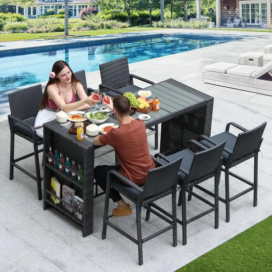 Outdoor Rattan Dining Set