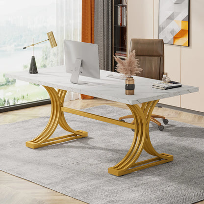 Gold-Leg Work Desk