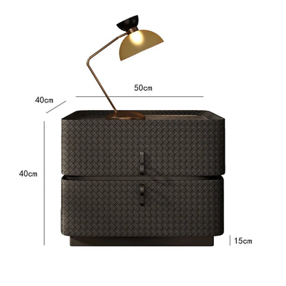 Black Aesthetic Nightstand Vintage Luxury Italian Drawers Bedside Table
