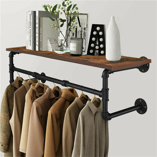 Industrial Pipe Clothes Rack