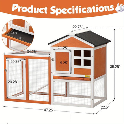 Wooden Rabbit Hutch