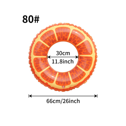 Thick Orange Shaped Pool Float