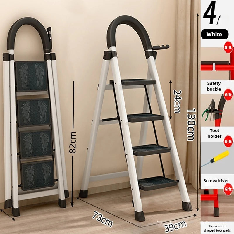 Foldable Carbon Steel Ladder