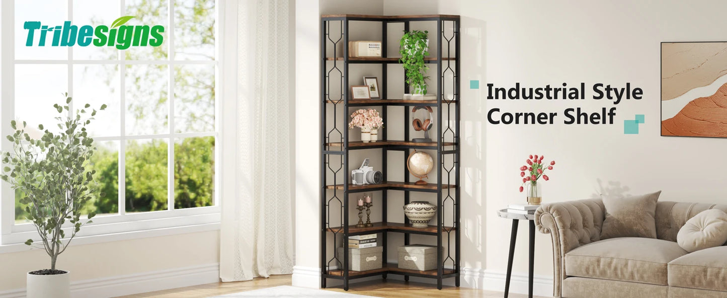 Industrial Corner Shelf