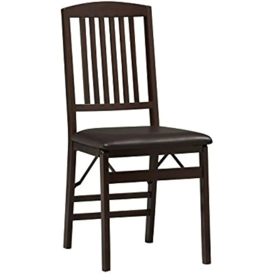 Folding Mission Back Chairs Set