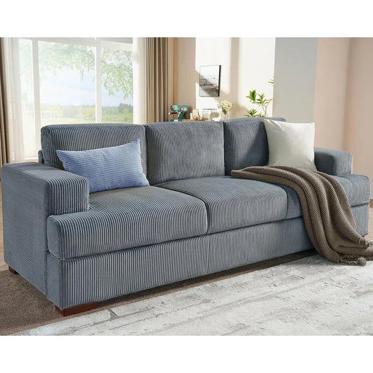 Grey Corduroy Sofa