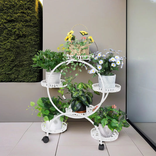 6-Pot Rolling Stand