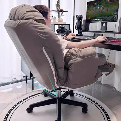 Compact Swivel Office Chair with Cushion