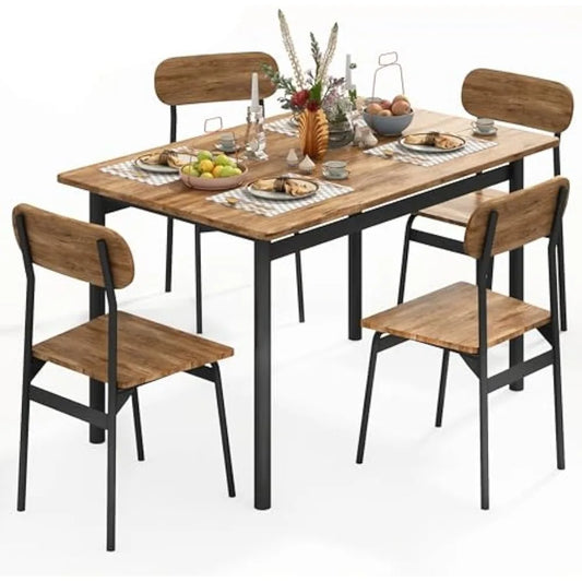 5-Piece Modern Dining Table Set