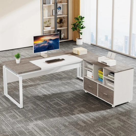 Reversible L‑Shaped Desk