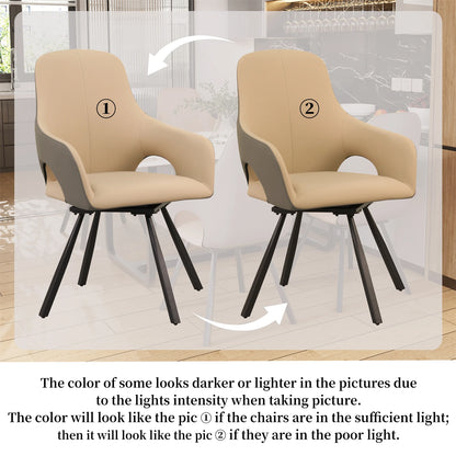 Swivel Dining Chairs Set of 2