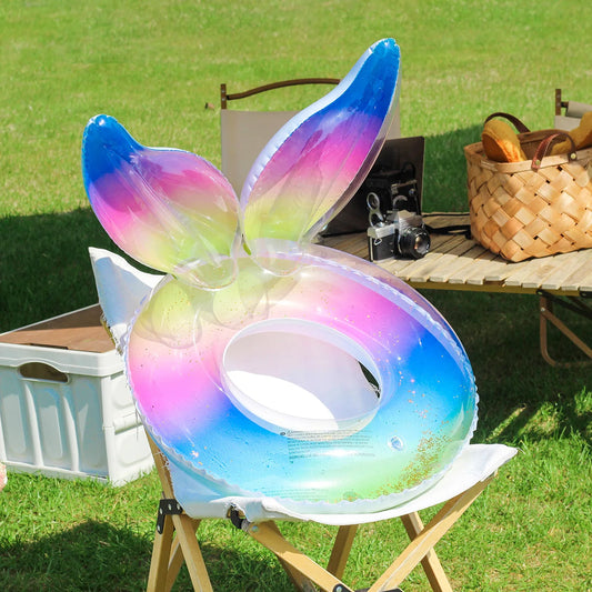 Rainbow Tail Thickened Pool Float