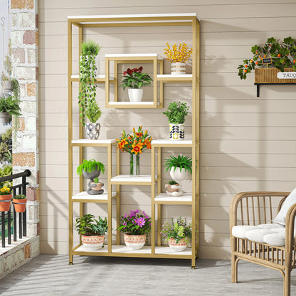 Gold Etagere Bookcase