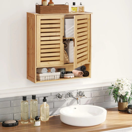 Bamboo Wall Bathroom Cabinet