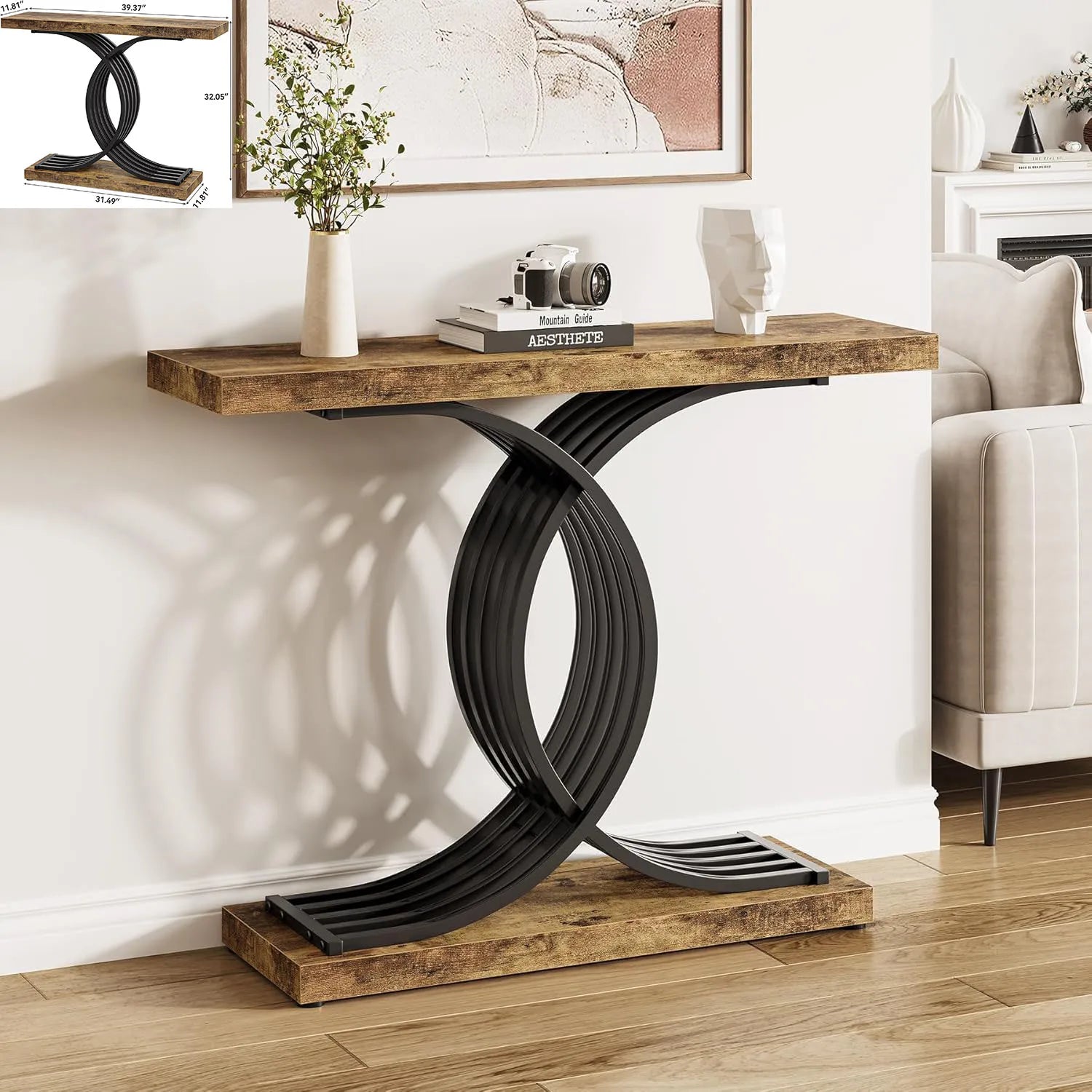 Industrial Console Table