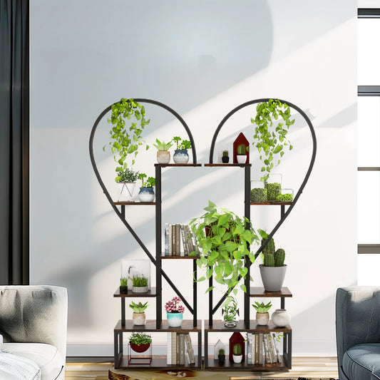 Heart-Shaped Plant Stand