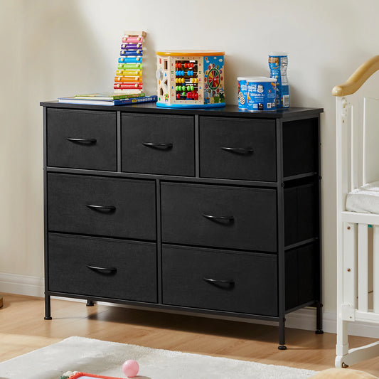 7 Drawer Fabric Dresser