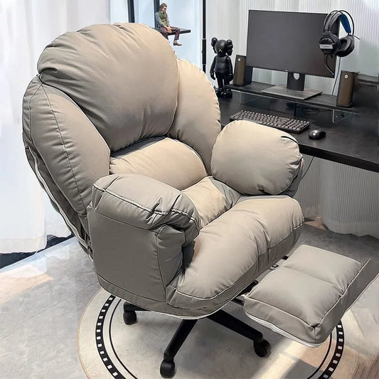 Compact Swivel Office Chair with Cushion
