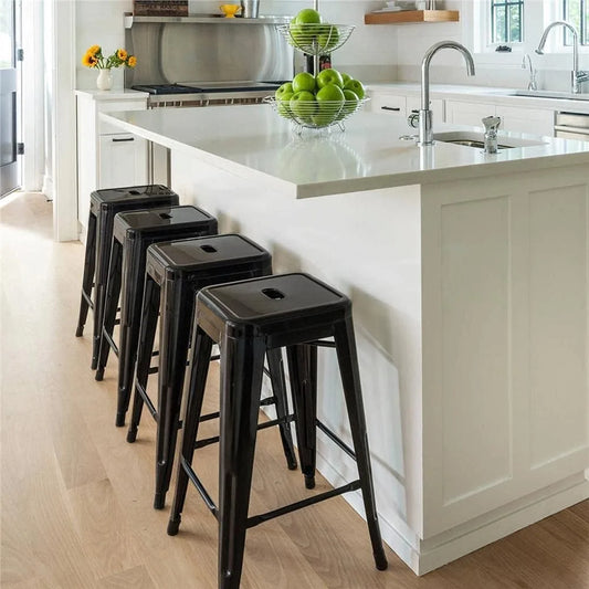 Metal Backless Bar Stools