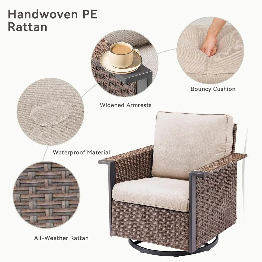 5-Piece Outdoor Wicker Set