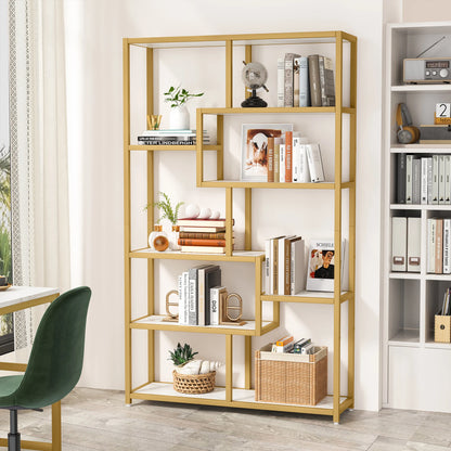 Gold Etagere Bookcase