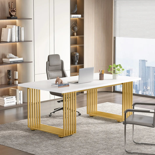 Gold-Leg Work Desk