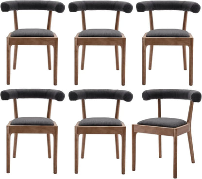 Curved Open Back Chair Set