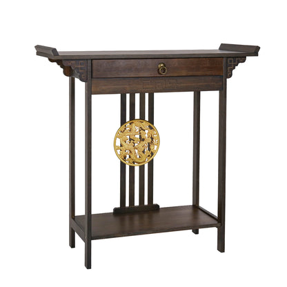Rustic Bamboo Console Table