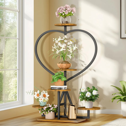 Heart-Shaped Plant Stand