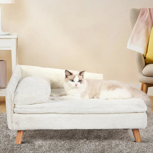 L-Shaped Elevated Pet Sofa Bed