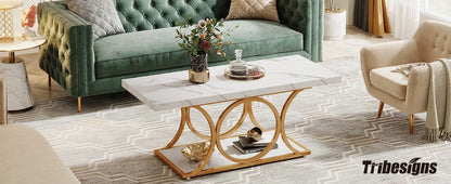 Faux Marble Coffee Table