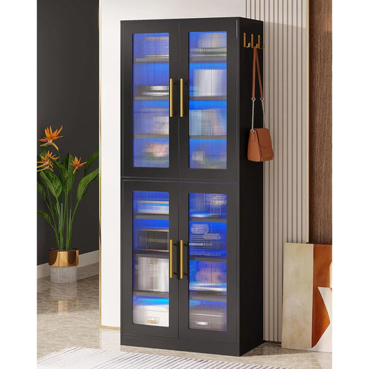 LED Bookcase Cabinet