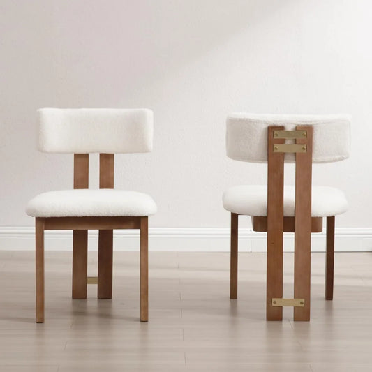 Boucle Fabric Dining Chairs