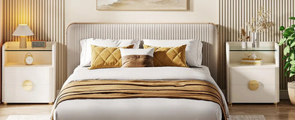 Modern White Nightstand