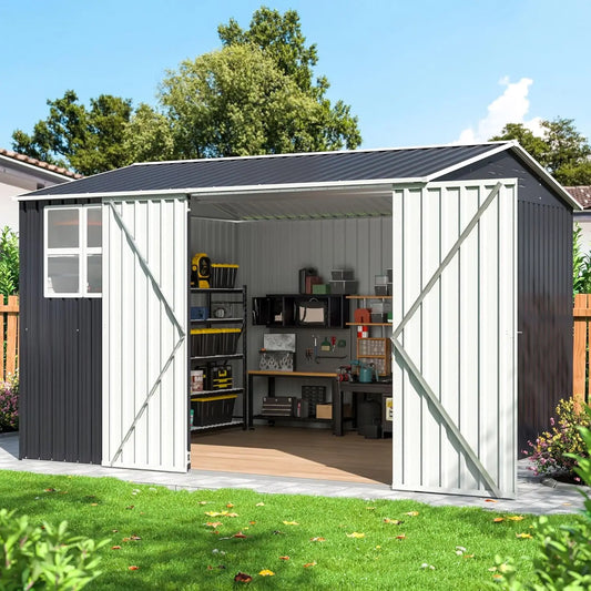 10×10 Outdoor Metal Storage Shed