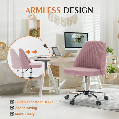 Armless Small Desk Chair