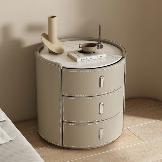 Minimalist Nordic Nightstand – Elegant Bedside Table with Storage Drawers