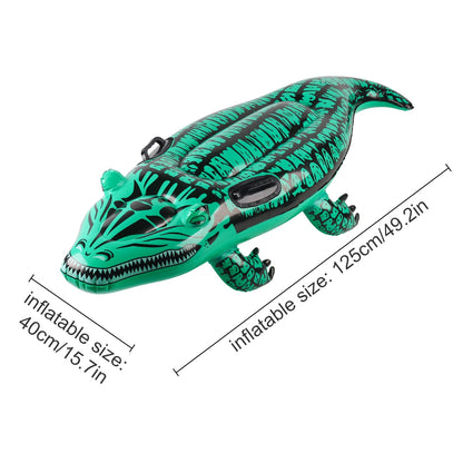 Summer Thick Inflatable Crocodile Shape Swimming Ring
