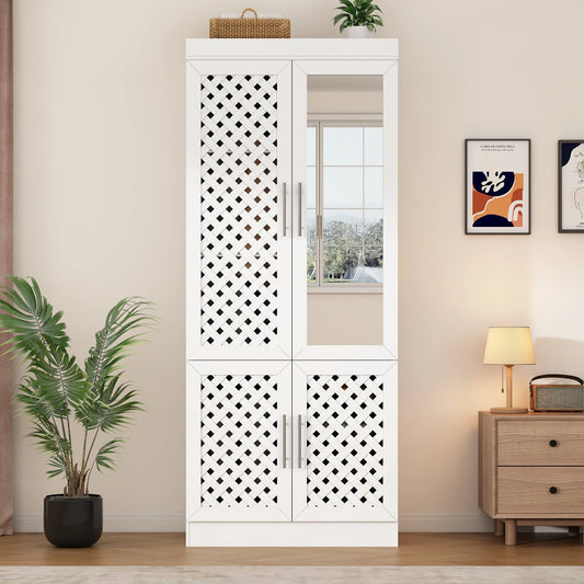 Wardrobe Closet with 4 Doors