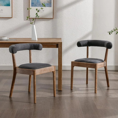 Curved Open Back Chair Set