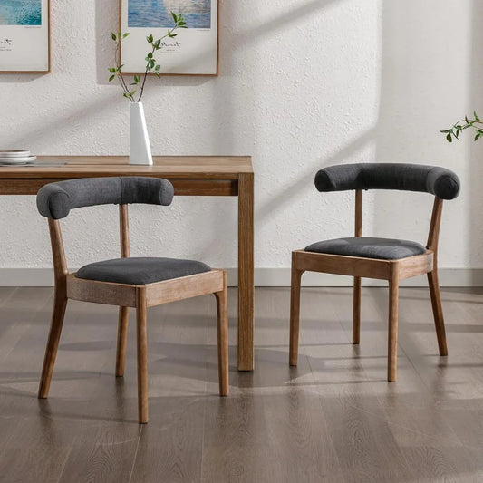 Curved Open Back Chair Set