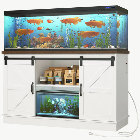 52 Gallon Fish Tank Stand with Power Outlet