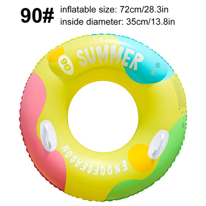 Vibrant Color Thickened Inflatable Swim Ring